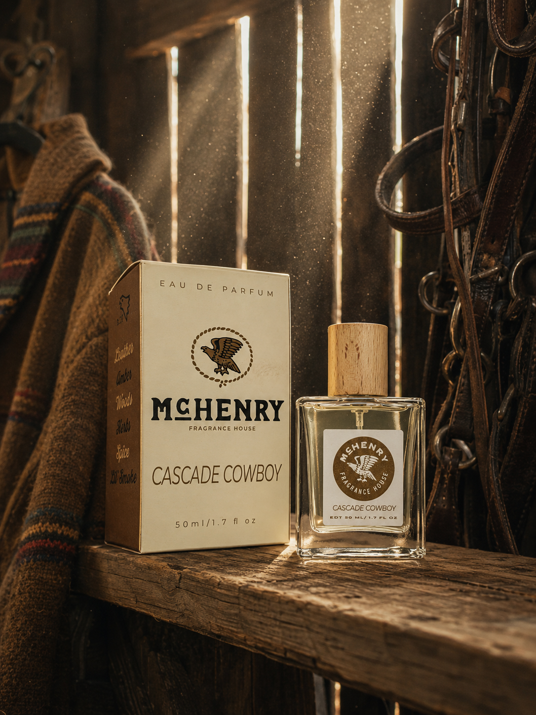 Cascade Cowboy bottle by McHenry Fragrance House